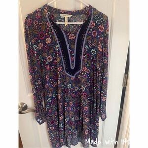 XL Matilda Jane Thoughts and Dreams Boho Floral Dress